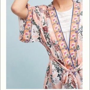 Versailles Watercolor Kimono - Peach